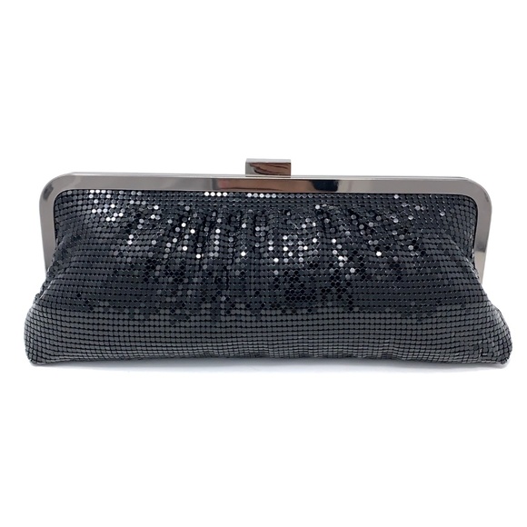 Jennifer Lopez Clutch Wallet Sequin Black Glossy - Picture 3 of 5